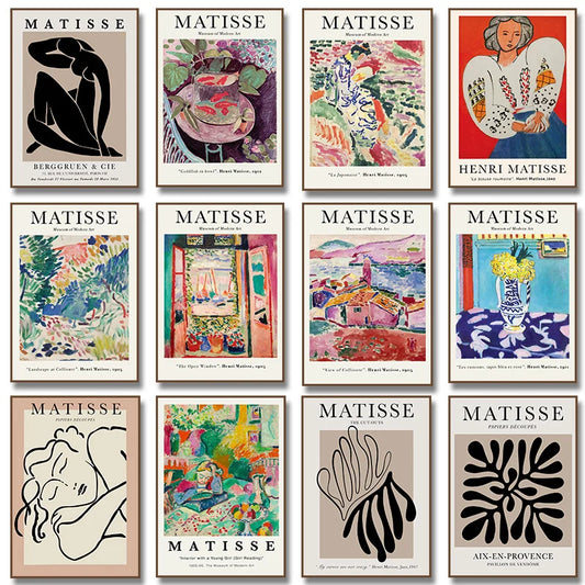 Vintage Abstract Matisse Exhibition Posters
