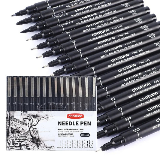 Black Micro Waterproof Fine Point Pens